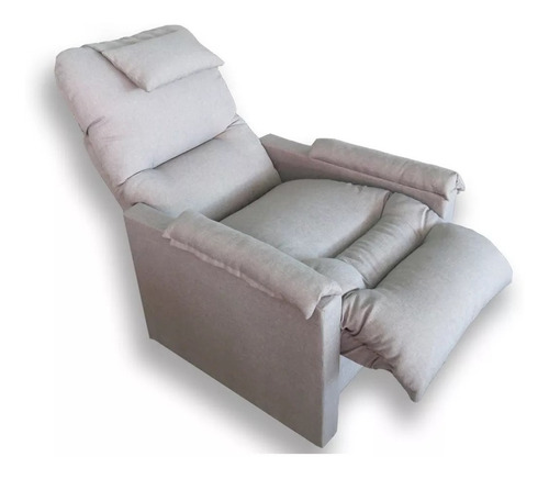 Sillón Relax Reclinable Premium Chenill Eco-cuero