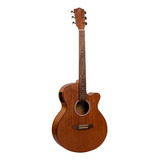 Guitarra Electroacustica Bamboo Mahogany 40 Con Funda Acolchada