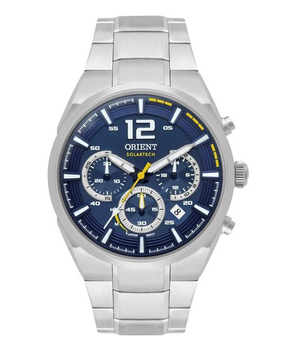 Relógio Orient Masculino Cronógrafo Solartech Mbssc257 D2sx