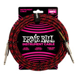 Cable P/ Instrumento 5,5 Mts Ernie Ball Red Black Ent. 6396