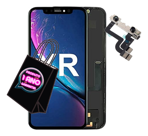 Tela Touch Display Para iPhone XR + Oled Ultra Fina + Câmera