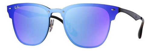 Ray Ban Rb3576n 153/7v Clubmaster Blaze Azul Espejo Negro