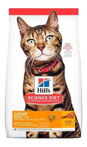 Hills Gato Adulto Light 16lb Envio Nal Gratis