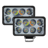 Set De Faros Estrobo Bicolor 64w Tunelight 16 Leds Universal