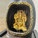 Fuente Agua Zen Ganesha Lluvia 25 Cm C/luz Led Importada    