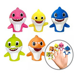 Baby Shark Pinkfong Marionetas Didacticas De Dedo 5 Sharks