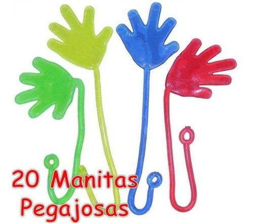 20 Manita Pegajosa Juguete Económico Mayoreo Fiesta Piñata 