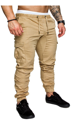 Pantalón Jogger Cargo Jeans Para Hombre Casual