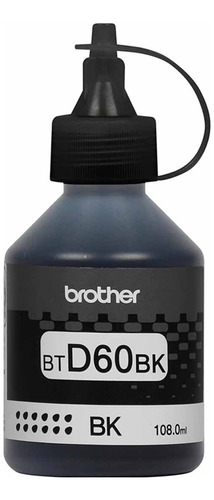 Botella De Tinta Brother Btd60bk Negro 6500paginas
