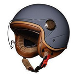 Casco Moto Abierto 3/4 Vintage Cafe Racer Chopper Y Scooter