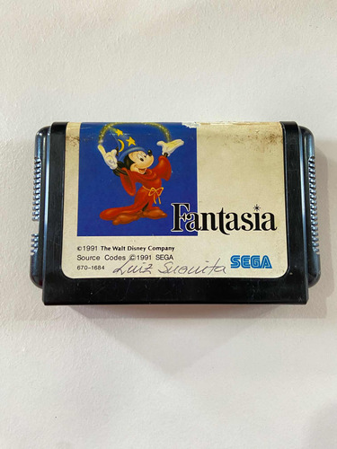 Jogo Mickey Fantasia Mega Drive Japones Original