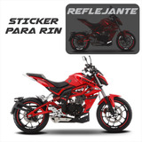 Sticker Rin Reflejantes Italika Vort-x 200 R17 + Regalo