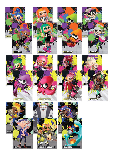 Splatoon Amiibo Cards 