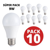 Ampolletas 9 Watts Led. Pack 10 Ampolletas - Work Led