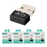 Kit Com 4 Placas De Rede Wireless Antena Usb Sem Fio Shinka