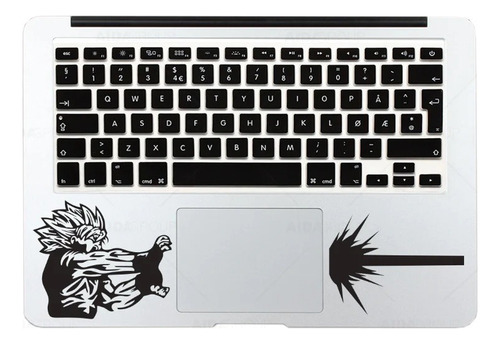 Calcomania Sticker Laptop Tracpad Goku Kame Hame Ha Vinil