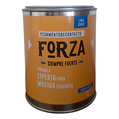 Pegamento De Contacto Forza 1l Q3000 Linea Premium Amarillo Amarillo