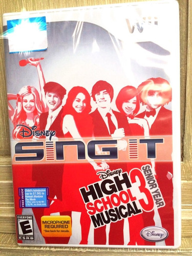 Videojuego Disney  Sing It! High School Musical 3 Nintendo