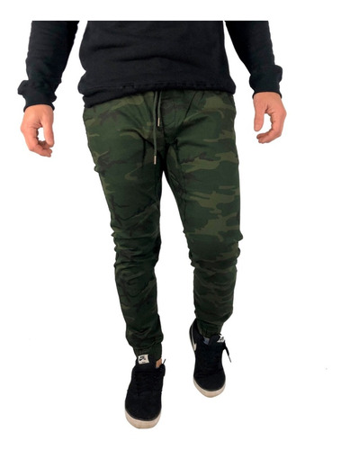 Pantalon Jogger Spy Limited Travis Camuflado Militar Hombre