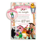 Kit Imprimible La Granja De Zenón Nena Rosa Editable, Cumple