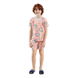 Pijama Masculino Infantil Juvenil Verão Tam 2 Ao 14
