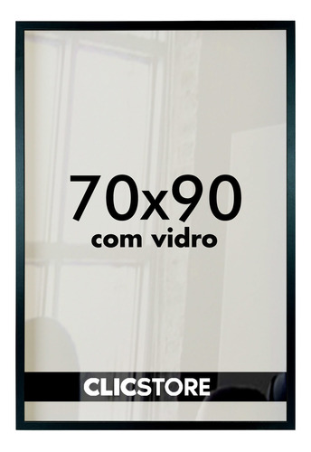 Moldura 70x90 Com Vidro Quadro Impressão Fotografia Poster