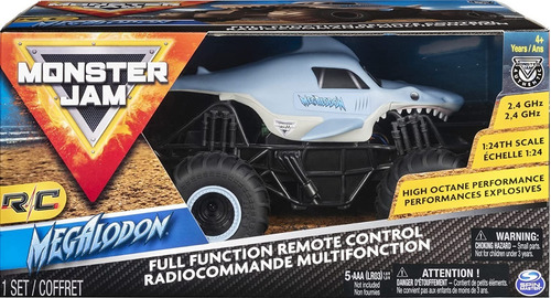 Monster Truck A Control Remoto Monster Jam 1:24 Megalodon