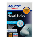 Tiras Nasales Antironquidos Y Descongestion Nasal Equate 30