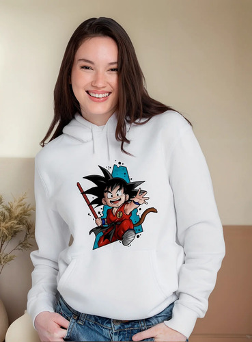 Sudadera Con Gorro Goku Drangon Ball Z