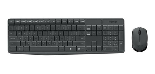 Kit Teclado E Mouse Logitech Wireless Mk235