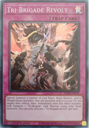 Yu-gi-oh! Tri-brigade Revolt Ra01-en079 1st Edi Super Rara