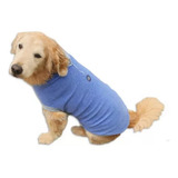 Casaco Roupa Pet Cachorro Médio A Grande Inverno Frio 1 Uni Cor Azul N-09