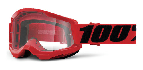 Goggles Moto Strata 2 Red Clear Lens 100% Original