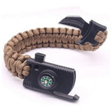 Pulsera Paracord Supervivencia Táctica 5 En 1 Camping +envío