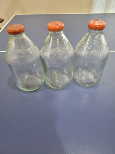 25 Botellas Gatorade De Vidrio 1 Litro Con Tapas ( Lote)