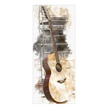 Adesivo Decorativo Porta Violão Música #04