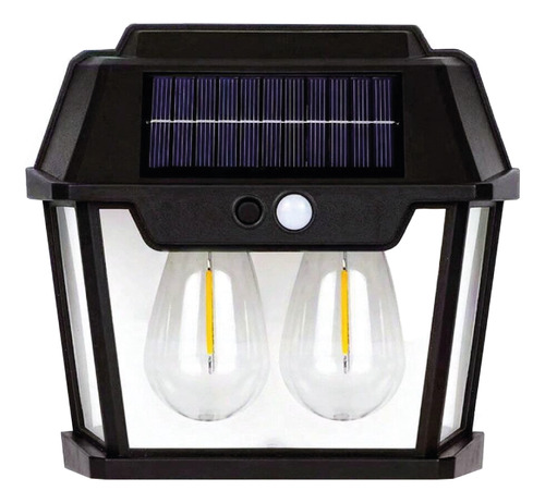 Arandela Parede Solar Externa Luz Led Recarregavel Lampada