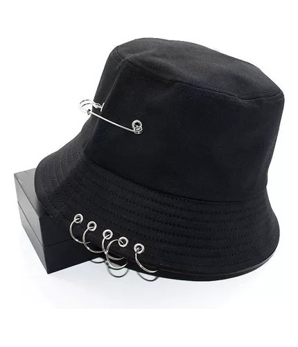 Gorro Pesquero Pescador Bucket Hat Sombrero Aros Argollas