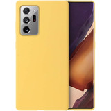 Funda Para Samsung Galaxy Note 20 Ultra-amarilla De Silic...