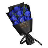 Jabón De Regalo De , Ramo De Flores De Rosas, Flores Azul