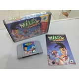 Milo's Astro Lanes P/ Nintendo 64 N64 Caixa Locadora Manual