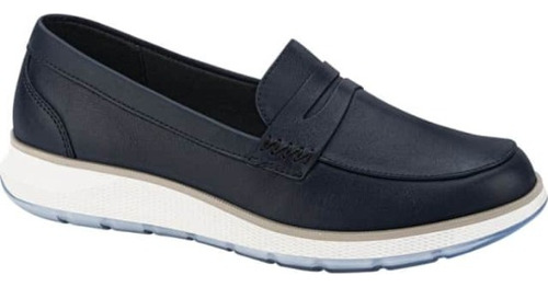 Zapato Piel Cerrado Flexi 9303 Azul Mujer