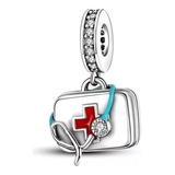 Charm Para Pulsera Enfermera Botiquin Salud Ley 925