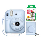Cámara Instantánea Fujifilm Instax Mini 12 Azul Pastel + Est