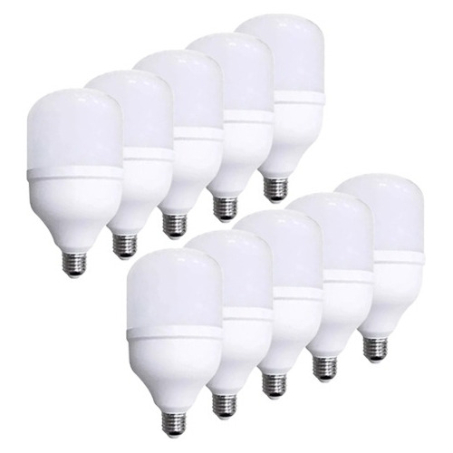 Pack X10 Lampara Led 50w E27 Alta Potencia Galponera