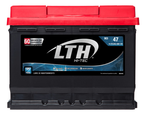 Batería Acumulador Lth Hi - Tec H-47(ln2)-600