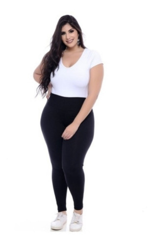 Calça Legging Plus Size K2b Básica Alta Qualidade Cós Alto 