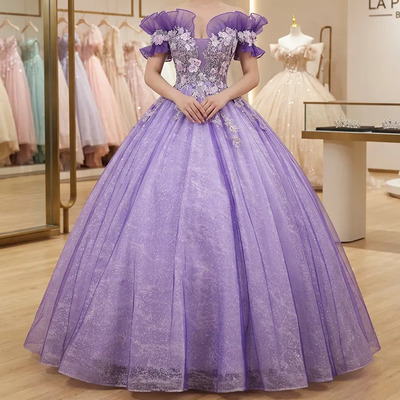 Vestidos De Quinceañera Nuevo Barato Color Lila Violeta Bb | Envío gratis
