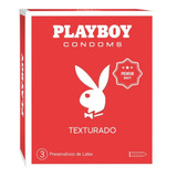 Preservativos Premium Texturados Caja X3 De Latex Playboy