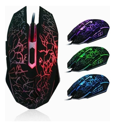 Gaming Mouse Raton 6 Botones Game Pro Gamer Para Pc 